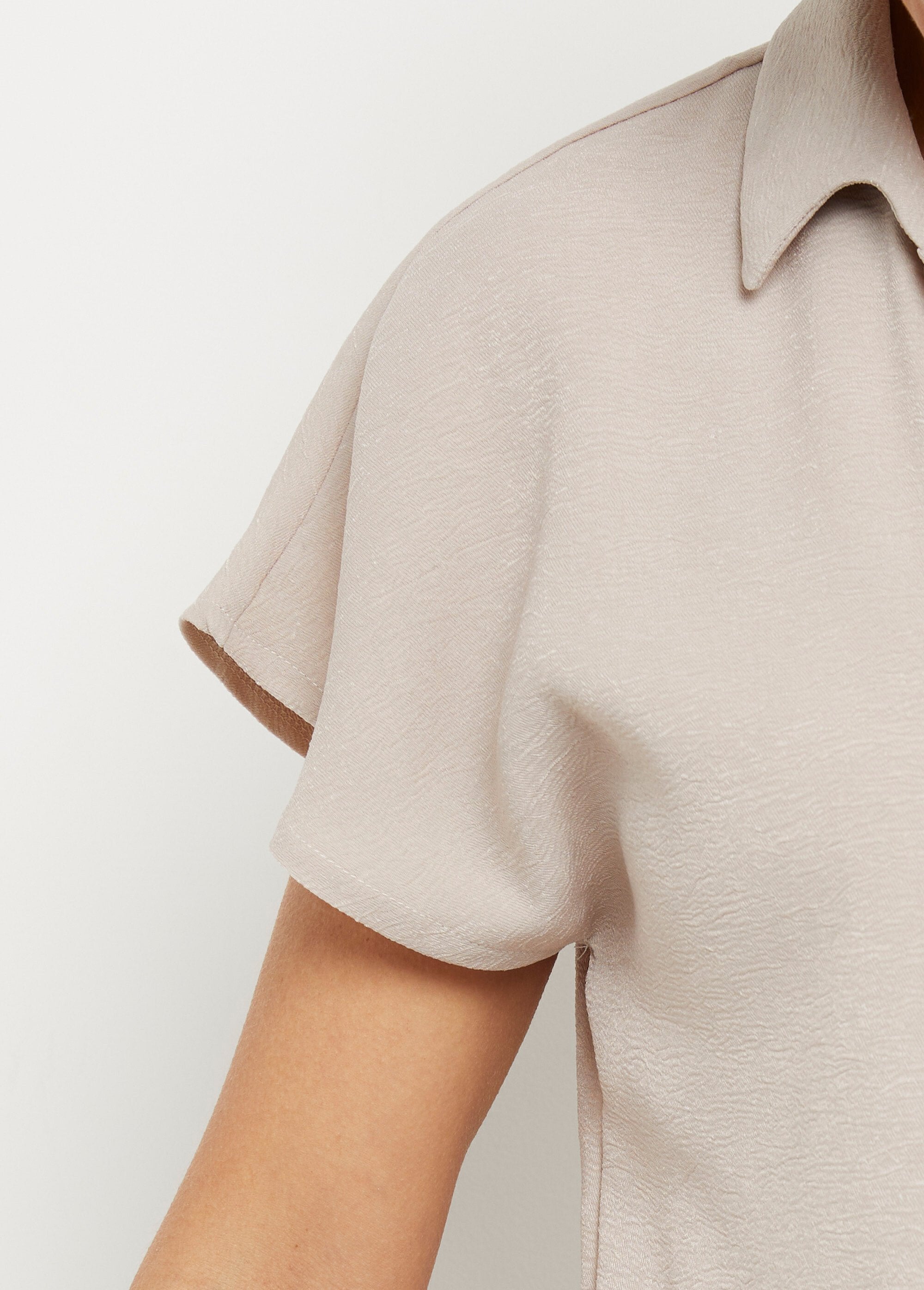 Chemisier_manches_courtes,_noué_taille_Sable_DE1_slim