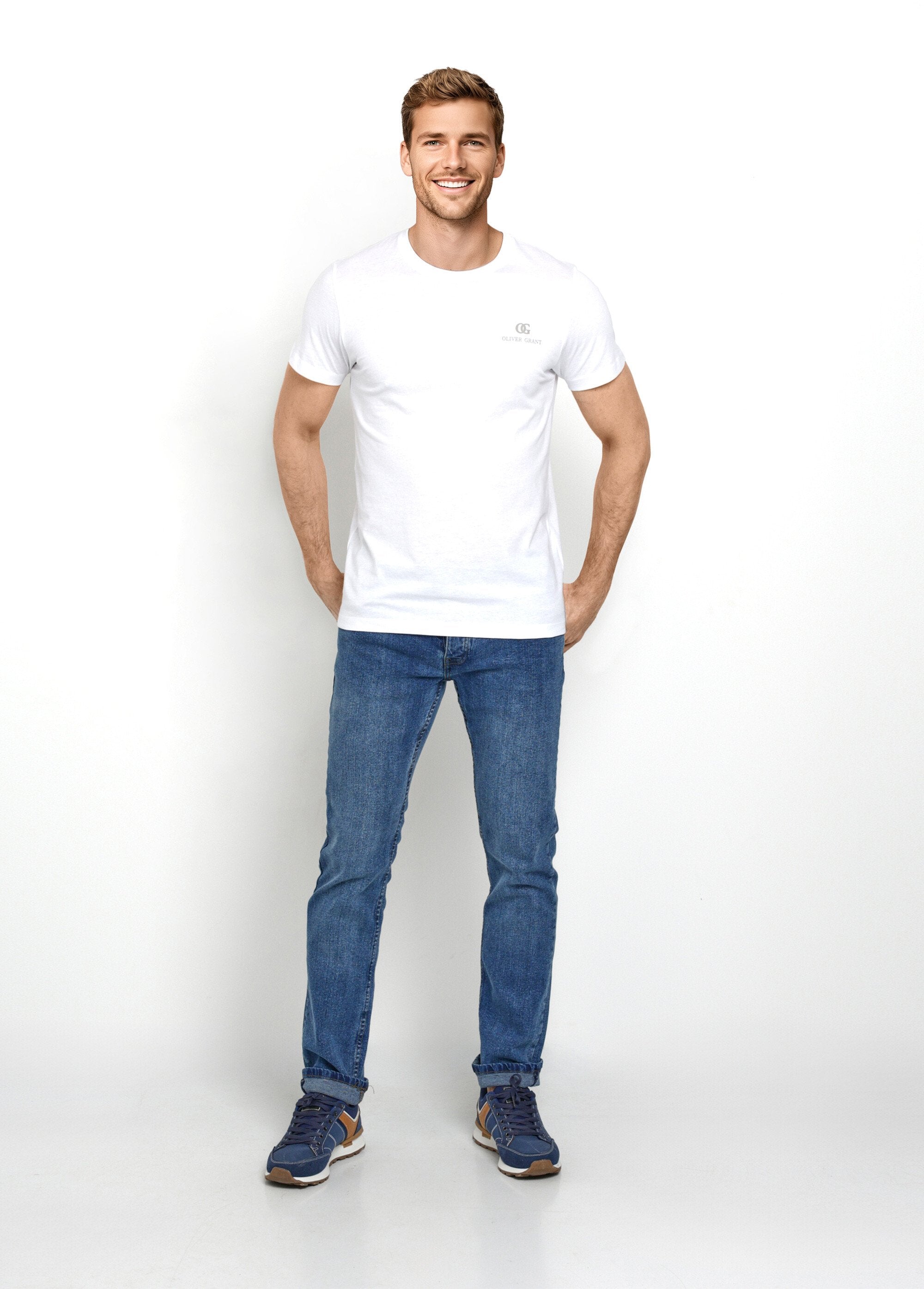 Light-colored_round_neck_short-sleeved_T-shirts_White_SF1_slim