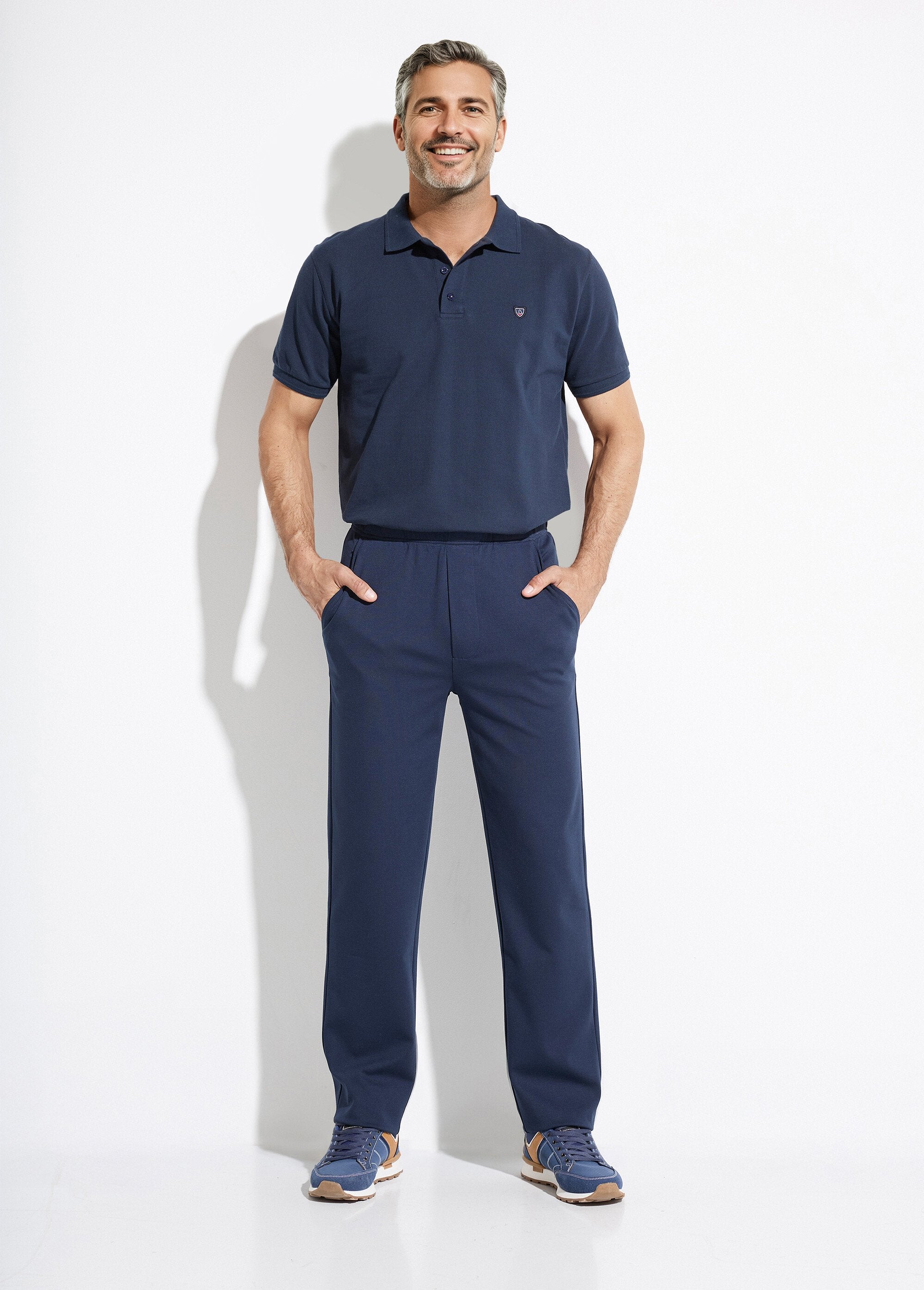 Straight_pants_with_elasticated_waistband_in_stretch_fabric_Marine_SF1_slim