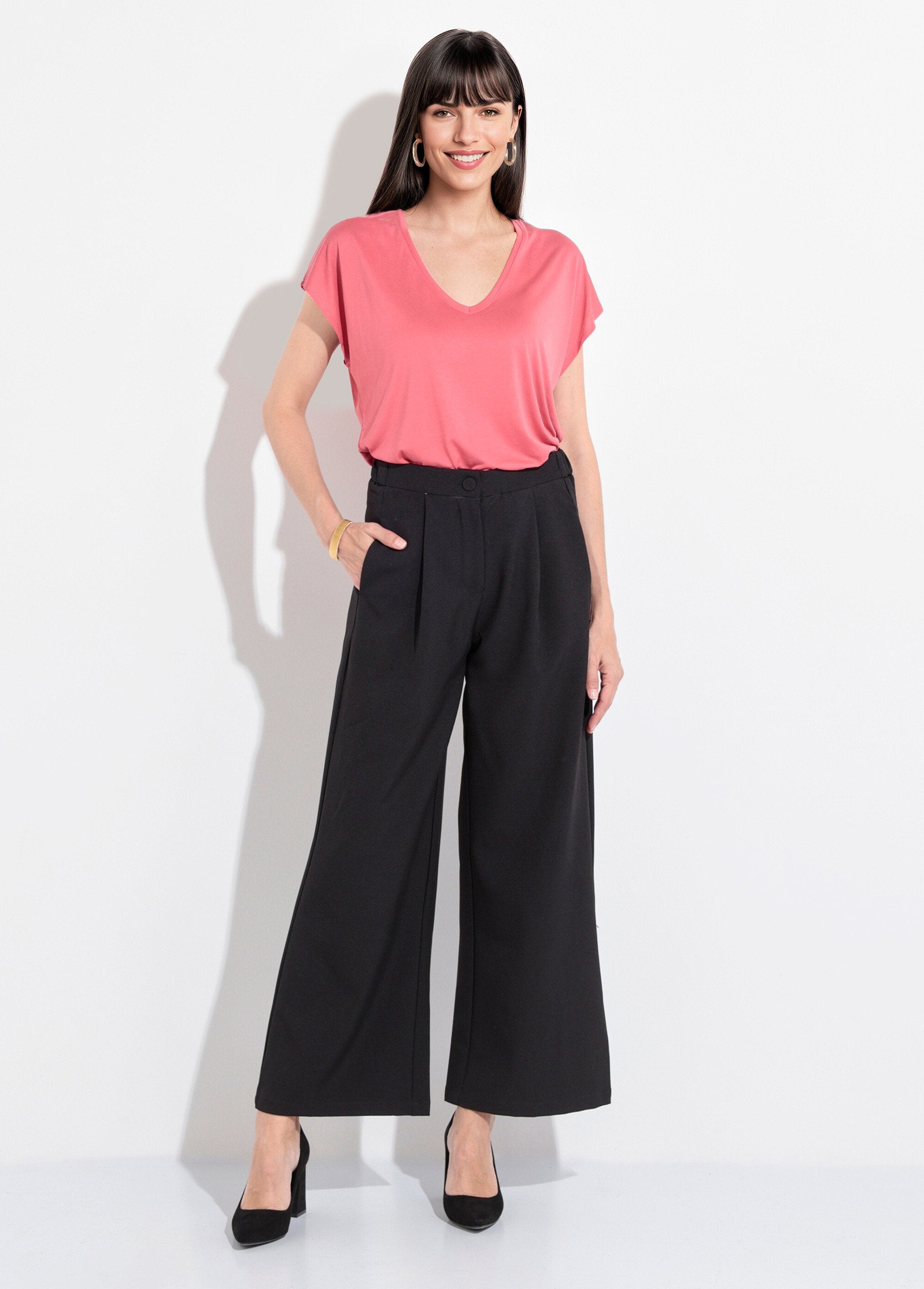 Elasticated_flowing_tailored_trousers_Black_SF1_slim