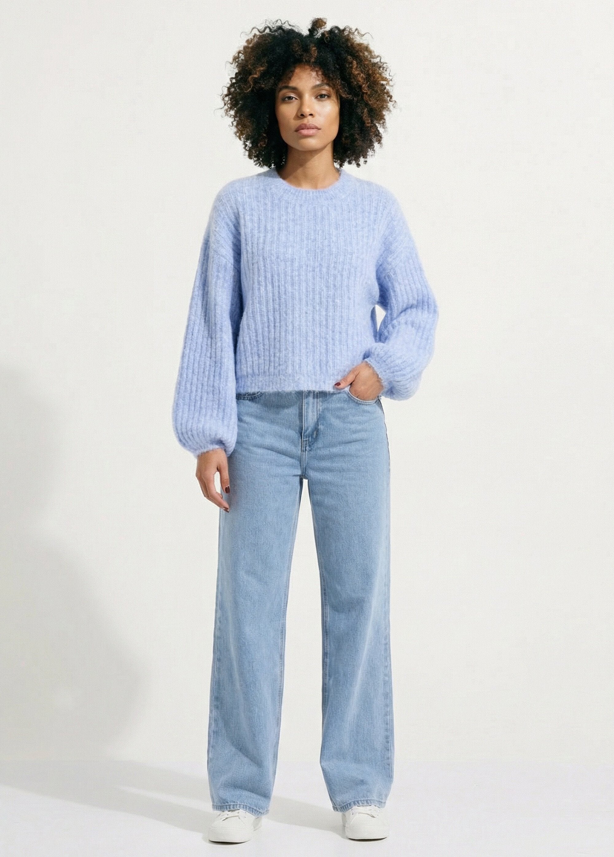 Loose_knit_sweater_with_puff_sleeves_Blue_SF1_slim