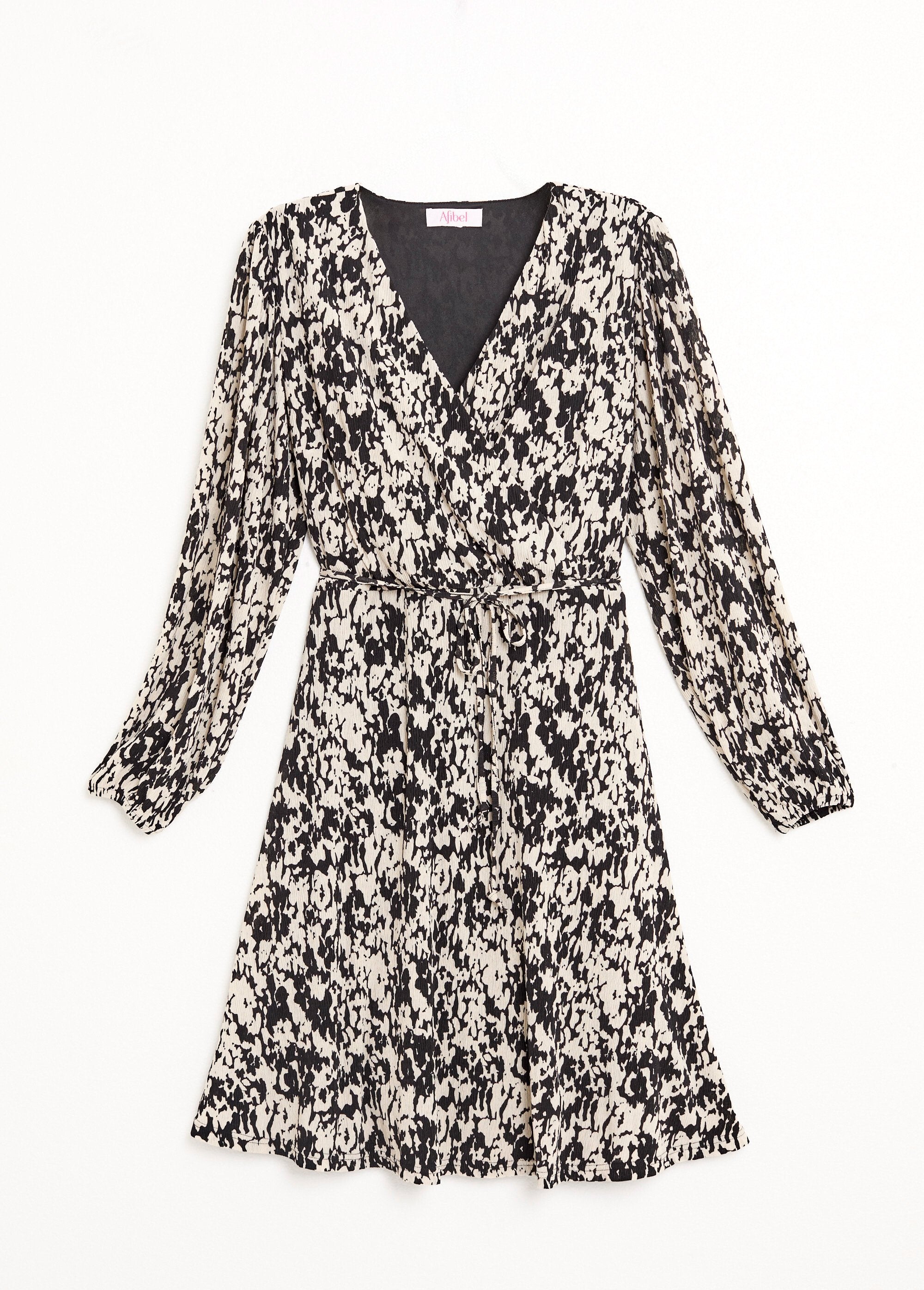 Short_wrap_dress_with_tachiste_print_Black_and_ecru_AP1_slim