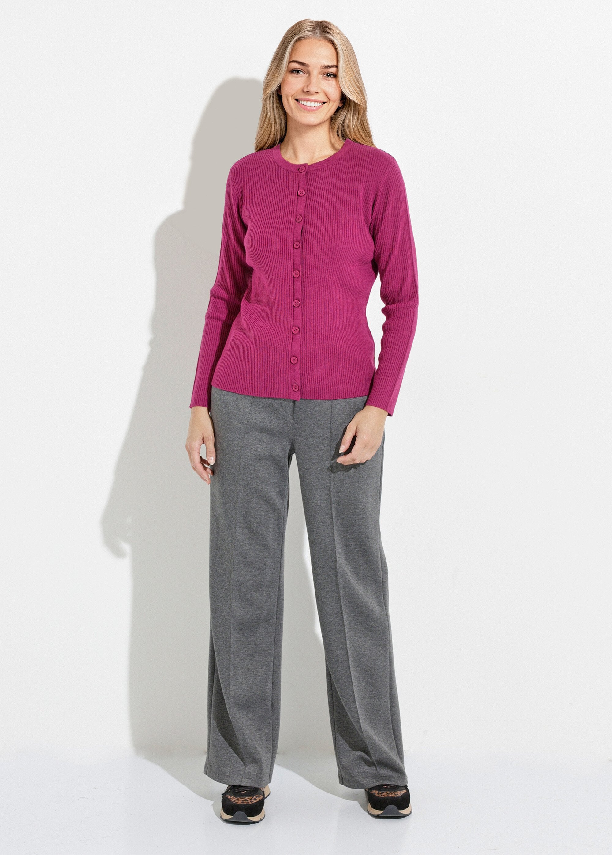 Plain_ribbed_knit_button-front_cardigan_Cyclamen_SF1_slim