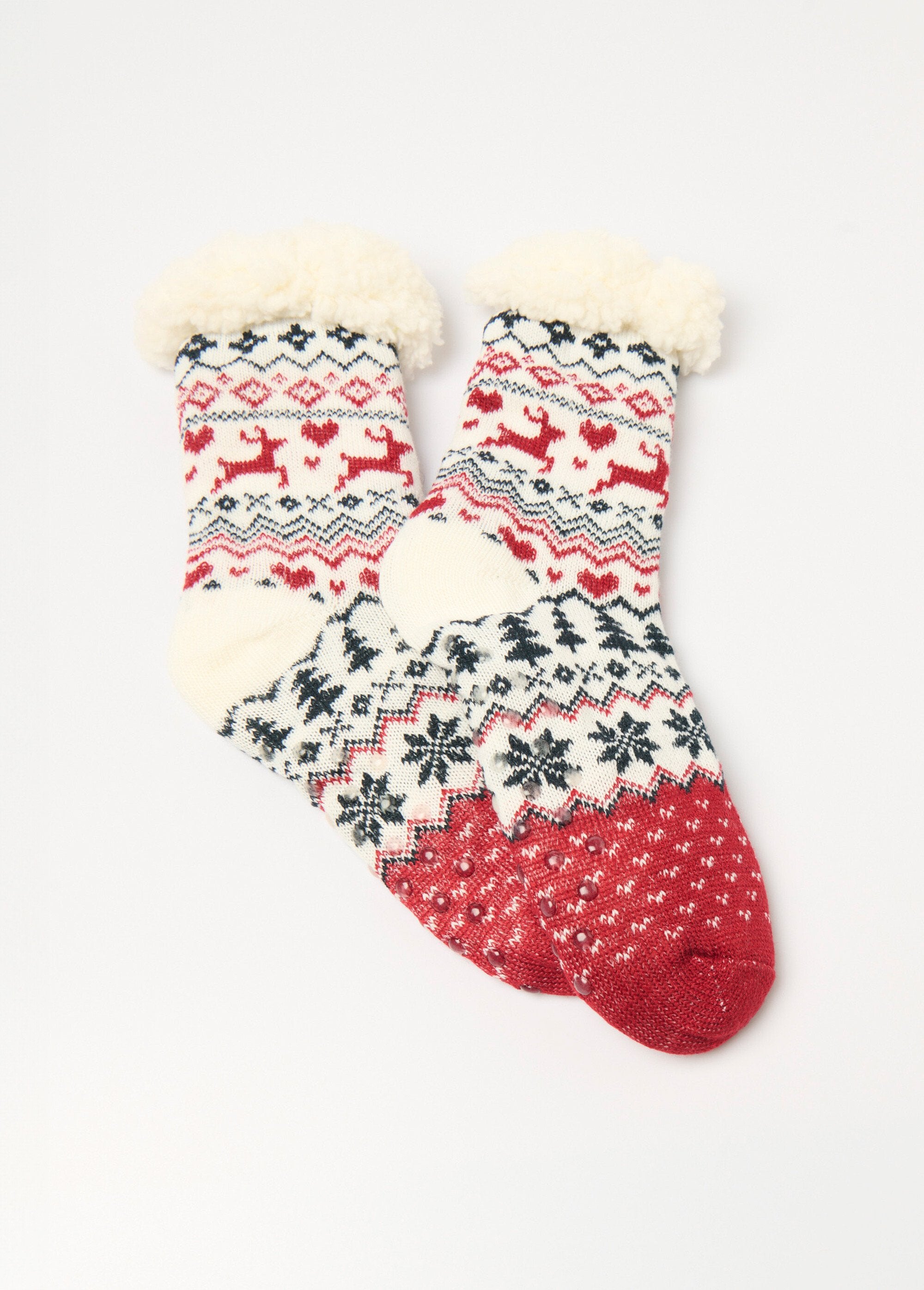 Warm_socks_with_fleece_interior_Bordeaux_FA1_slim