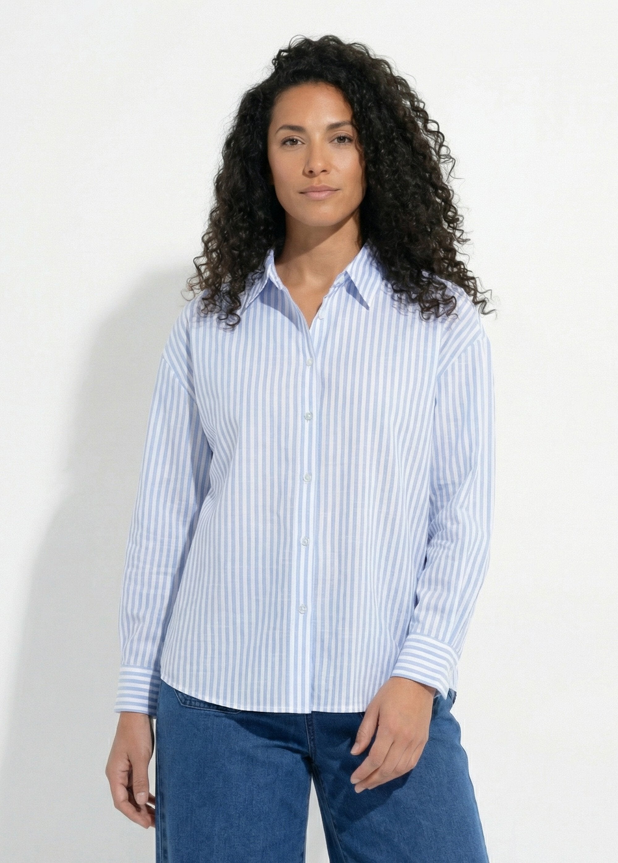 Chemisier_boutonné_rayé_fils_teints_manches_longues_Bleu_et_blanc_FA1_slim