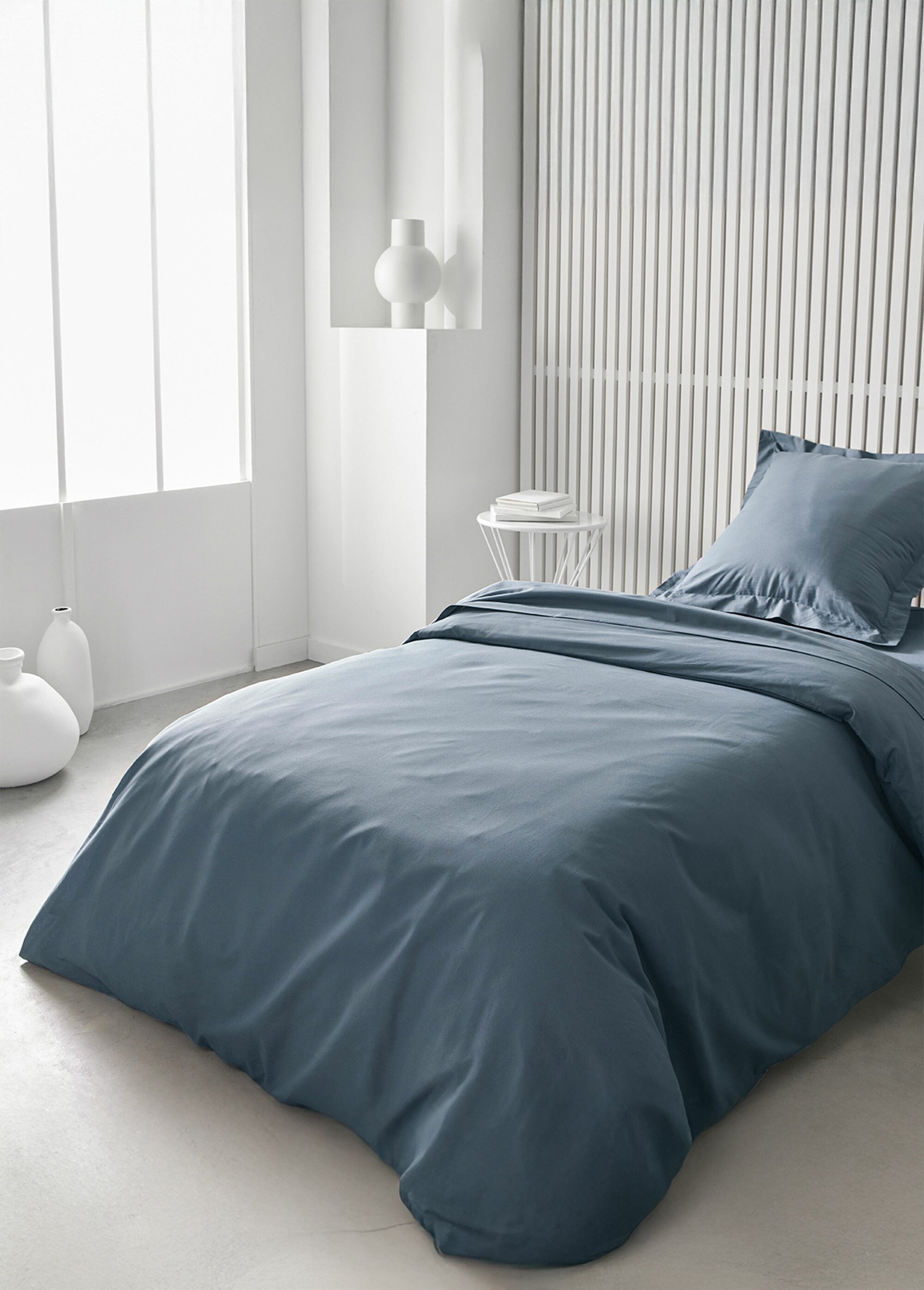 Plain_cotton_fitted_sheet_Denim_SF1_slim