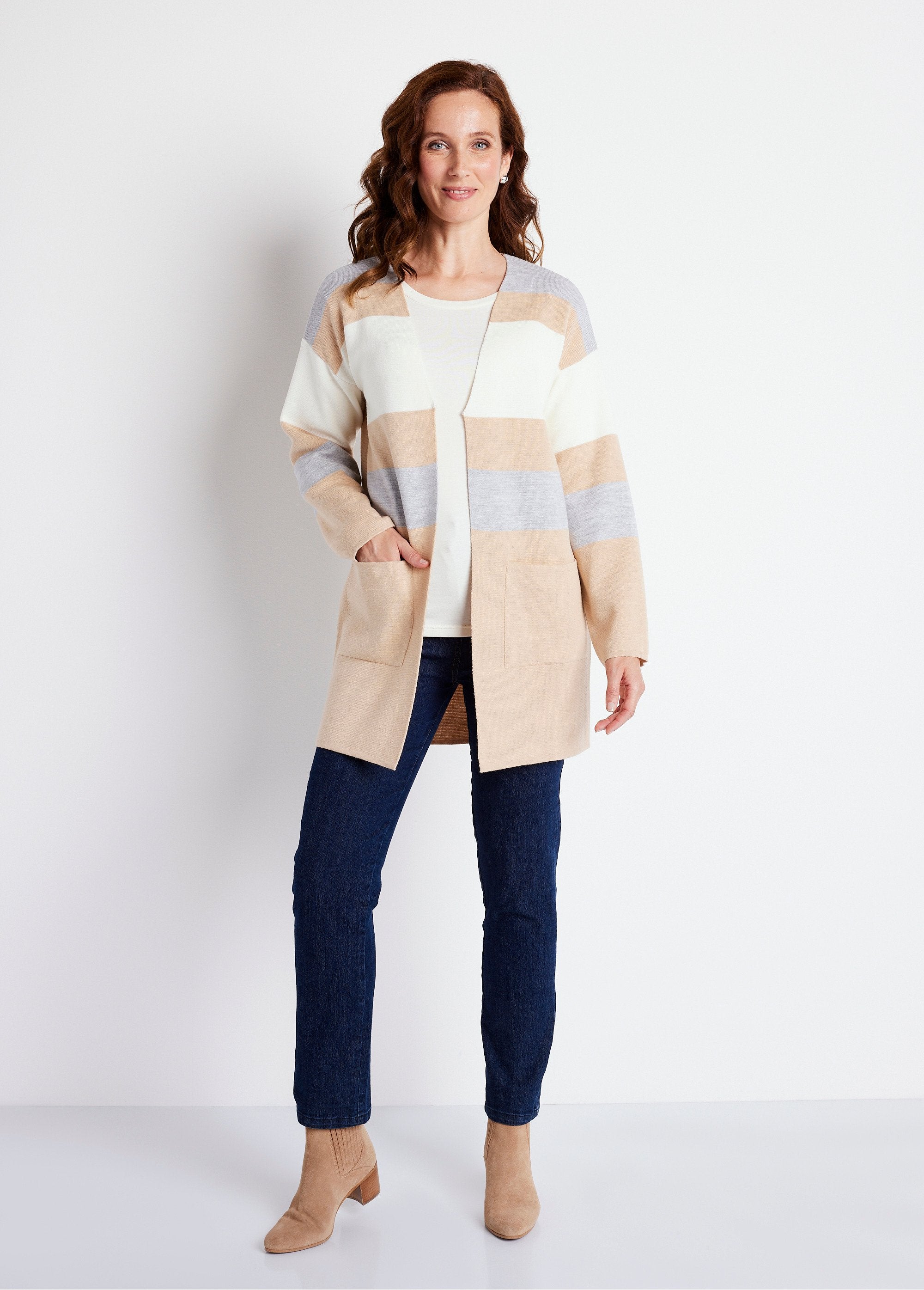 Long_striped_jacquard_V-neck_cardigan_Beige_and_ecru_SF1_slim