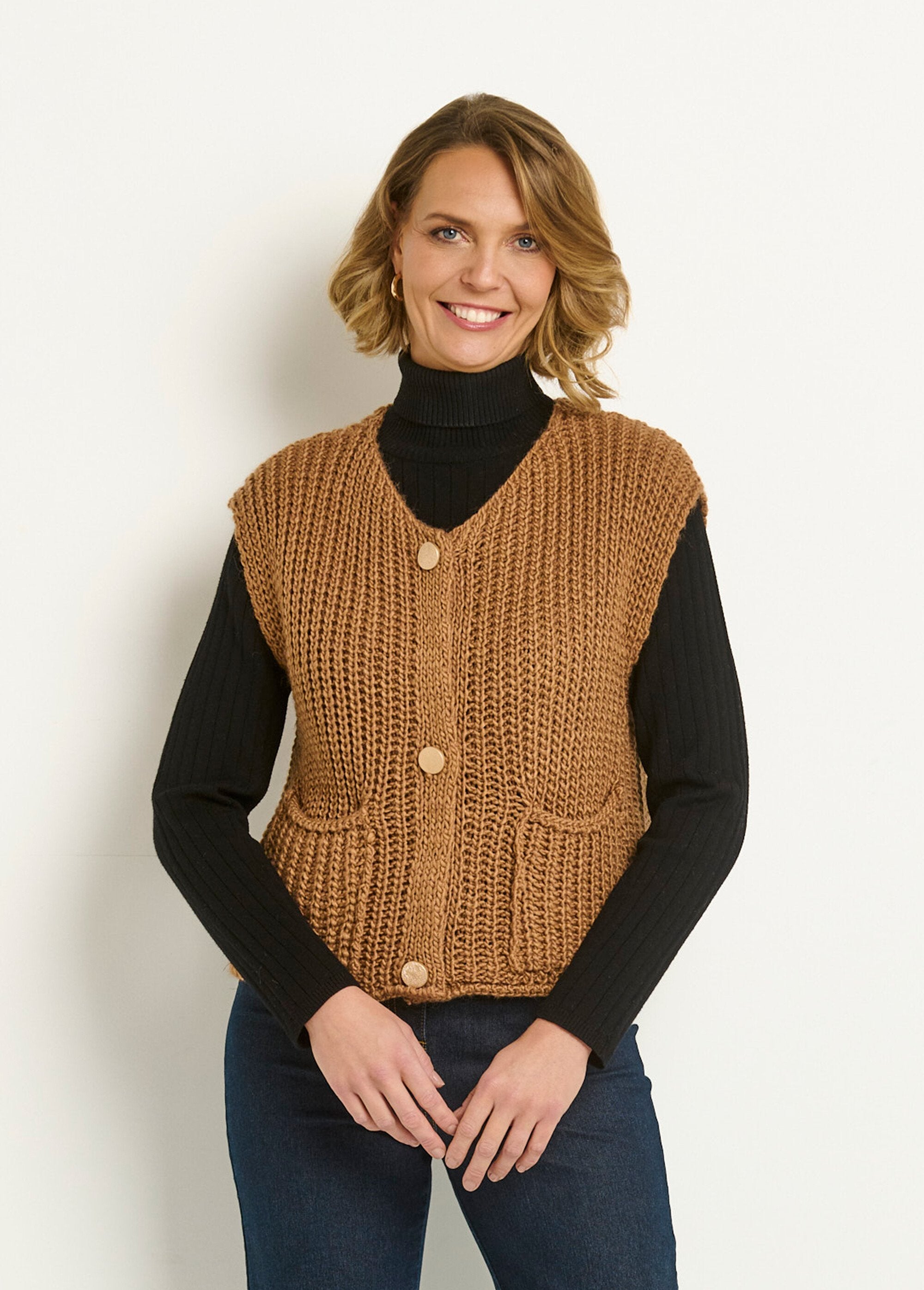 Gilet_sans_manches_maille_grosse_jauge_Camel_FA1_slim