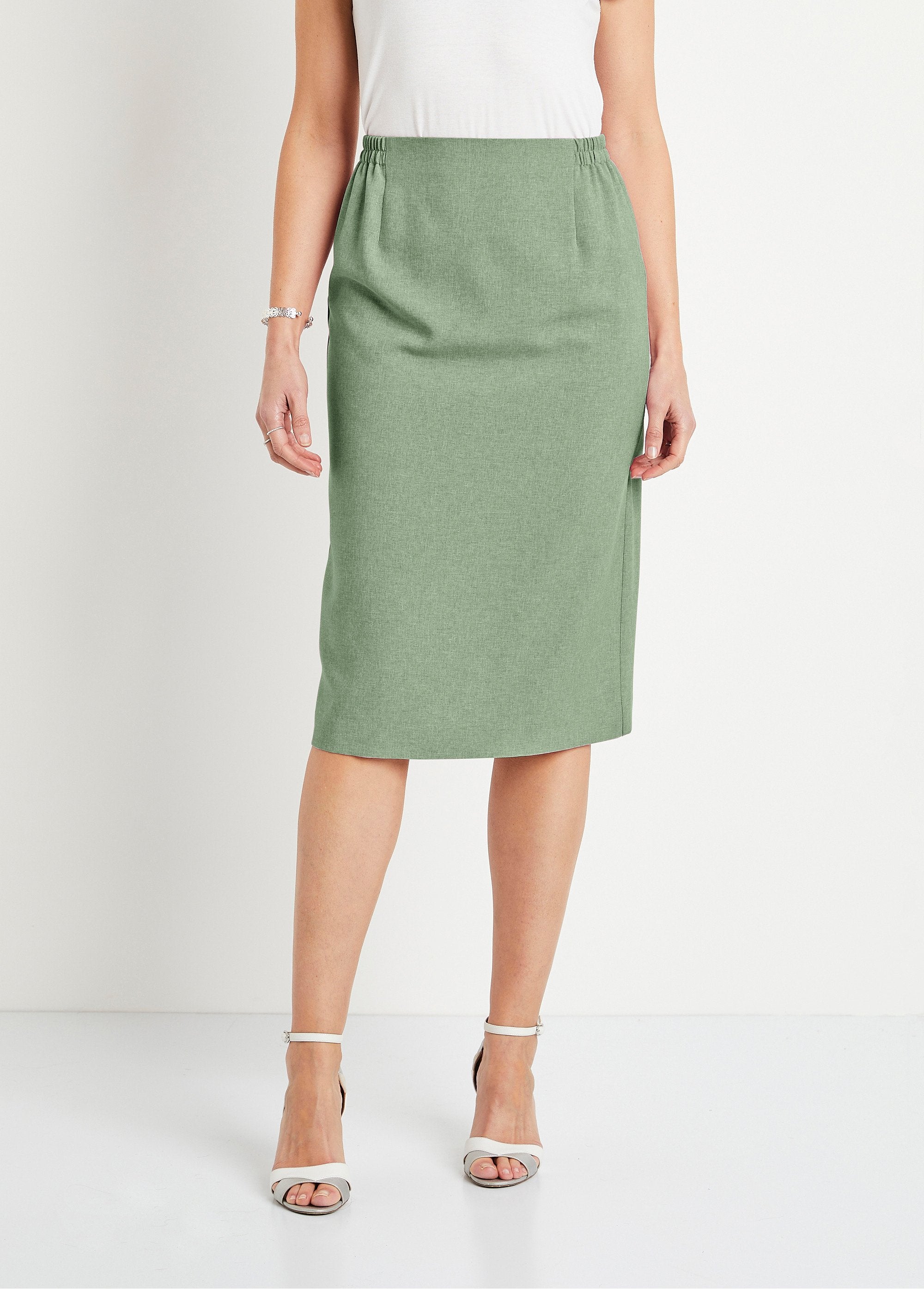 Mid-length_straight_skirt_Almond_green_FA1_slim