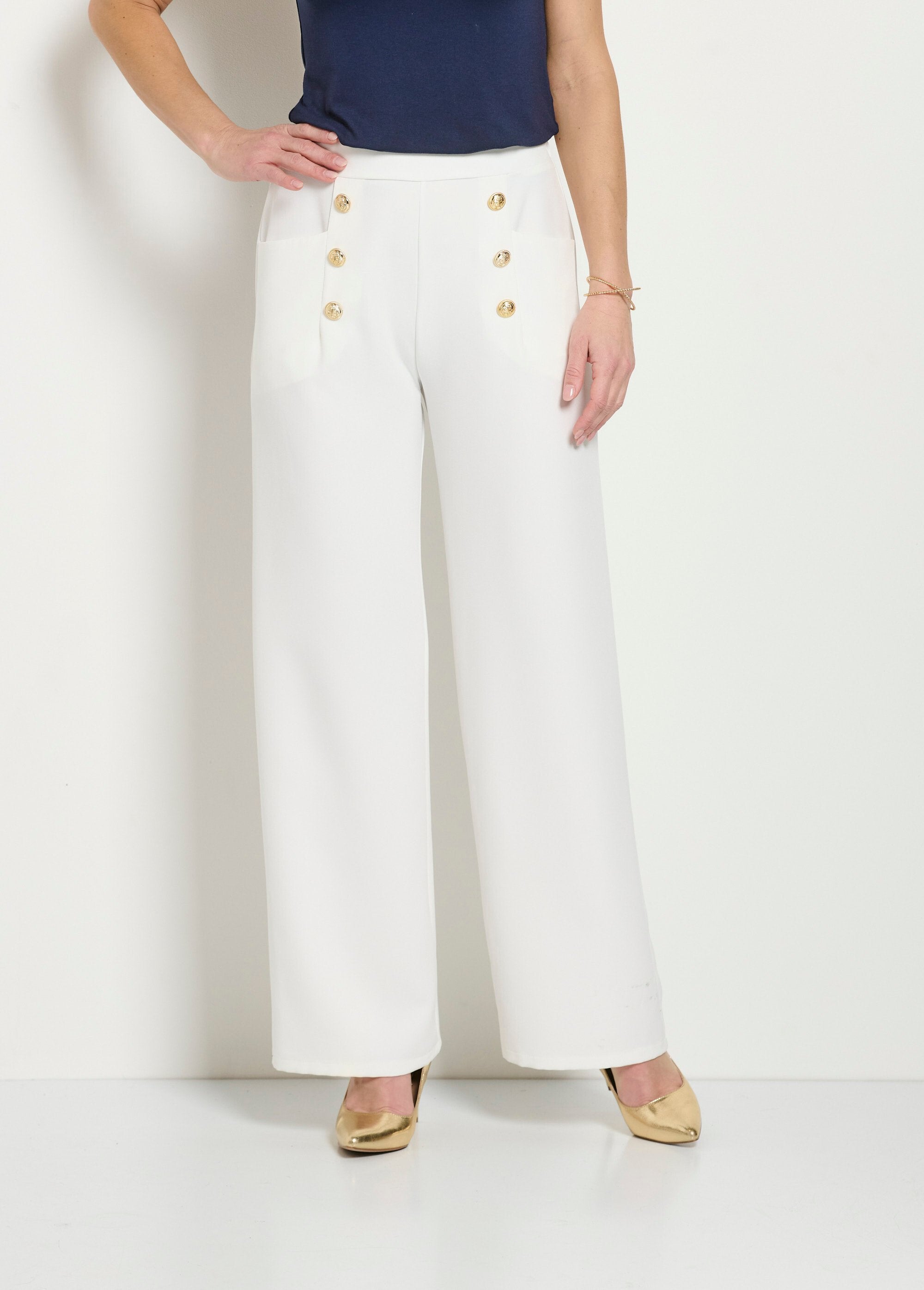 Pantalon_effet_pont_ceinture_élastiquée_dos_Blanc_FA1_slim