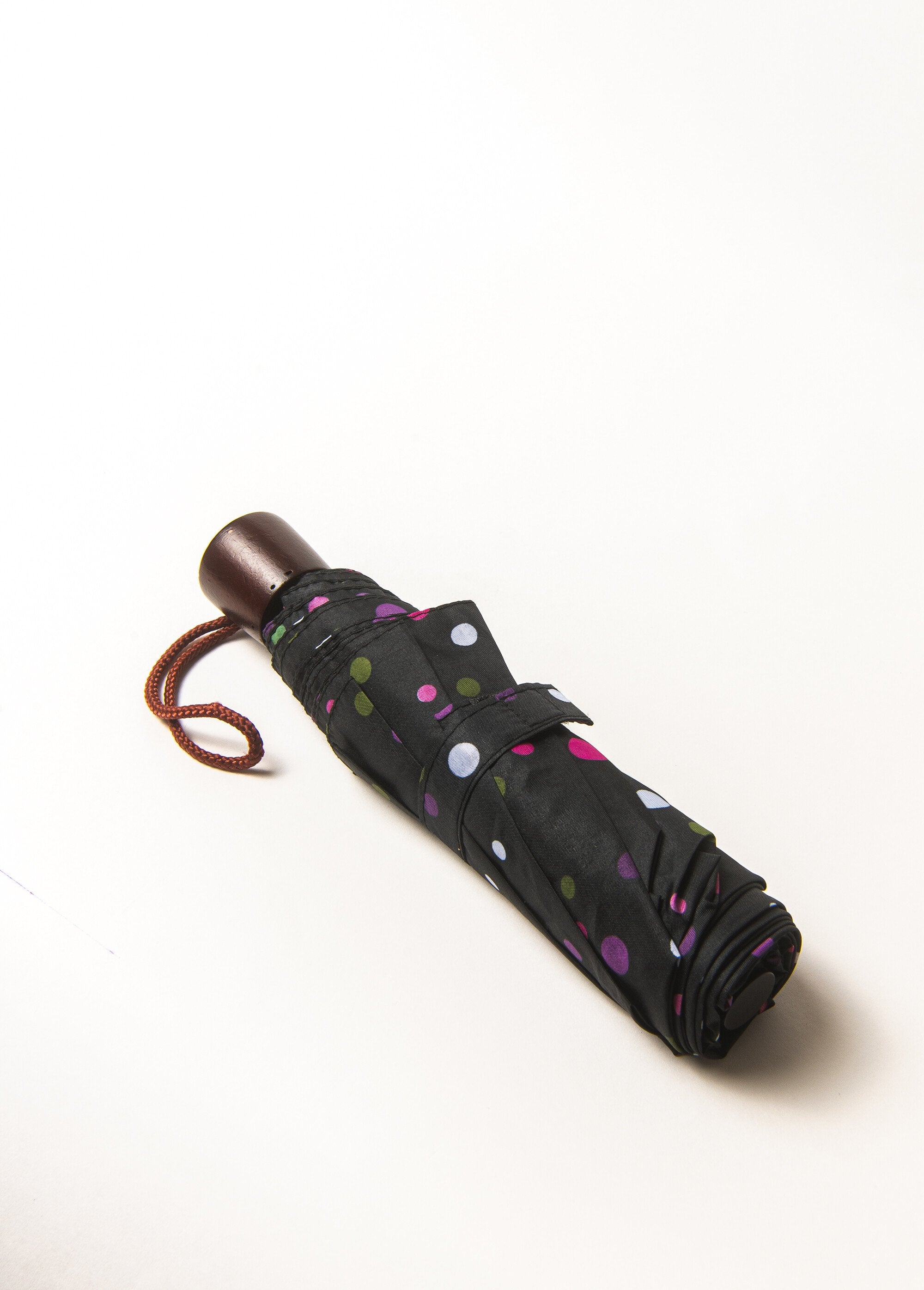 Folding_manual_umbrella_Black_multicolor_polka_dots_FA1_slim