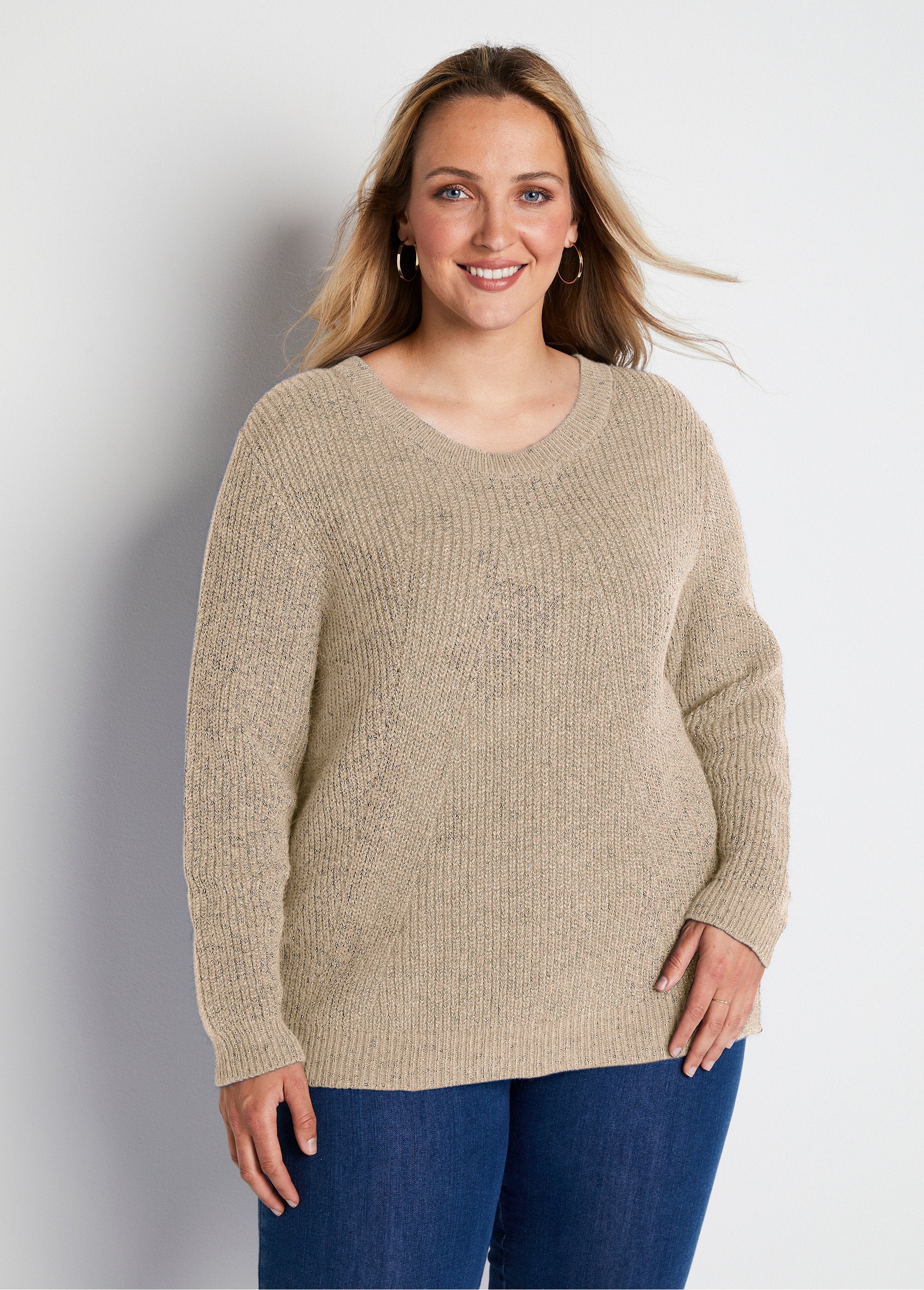 Round_neck_beaded_knit_sweater_with_wool_Beige_FA1_curvy