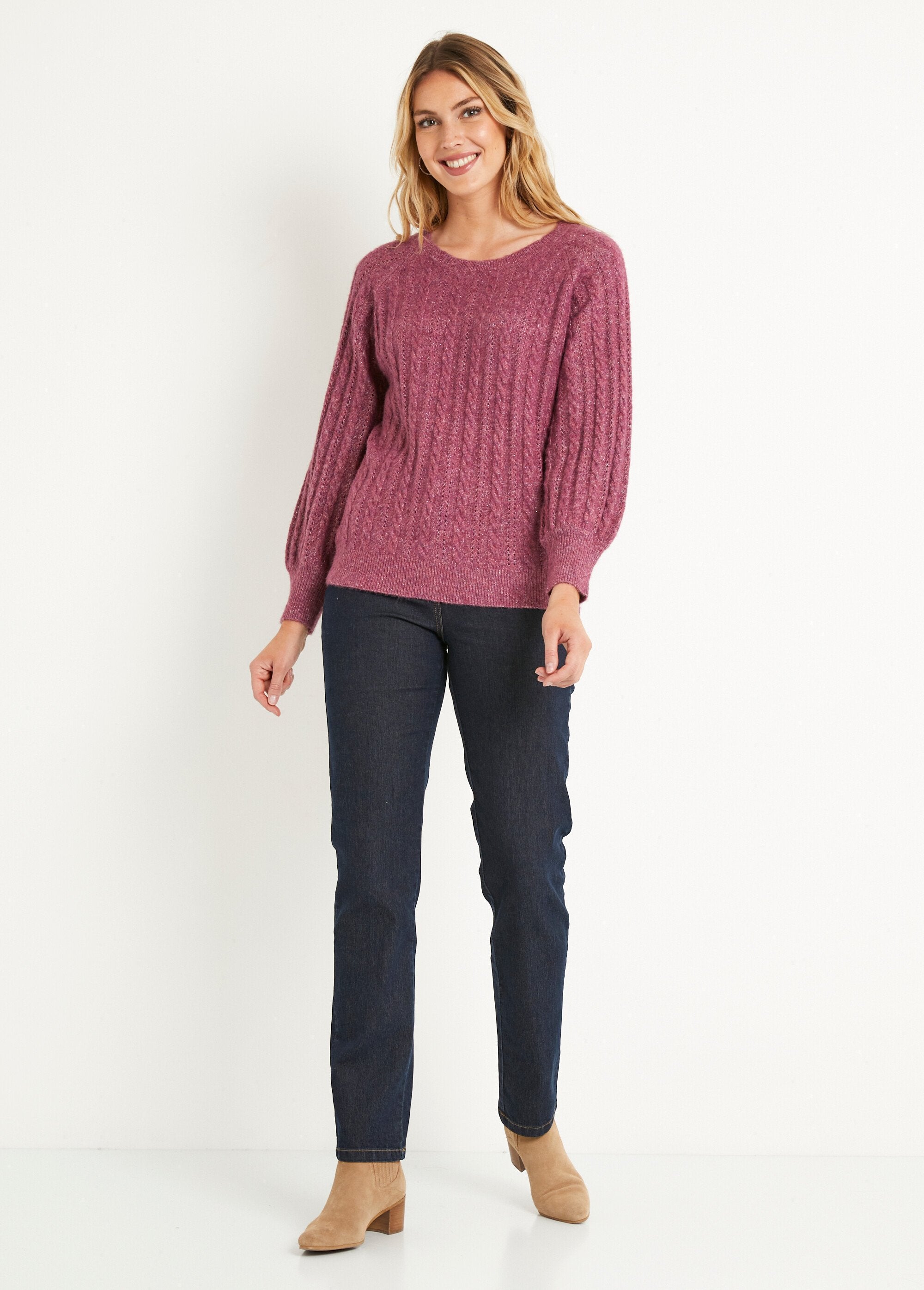 Soft_iridescent_cable_knit_openwork_wool_sweater_Cassis_SF1_slim