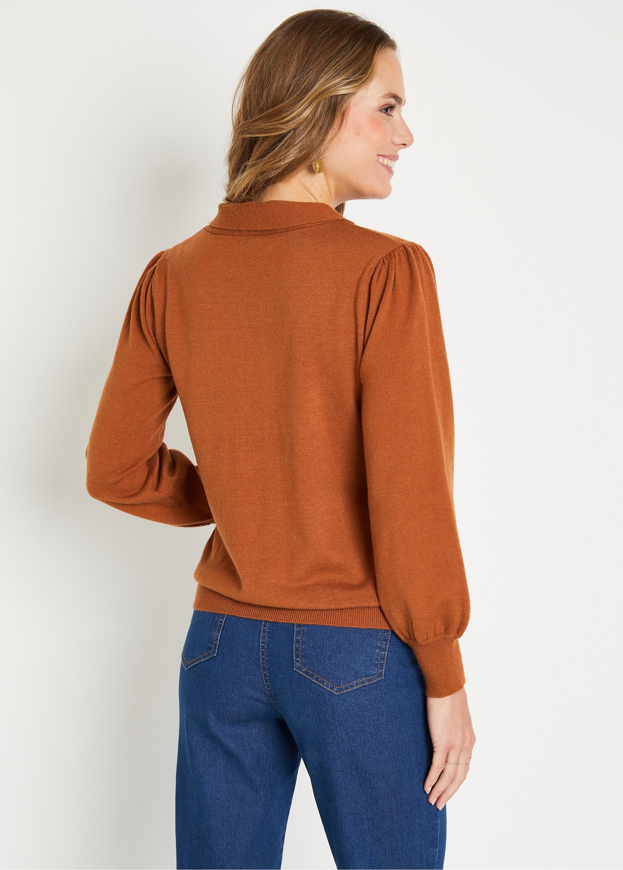 Wool-blend_fine_sweater_with_tie_collar_Caramel_DO1_slim