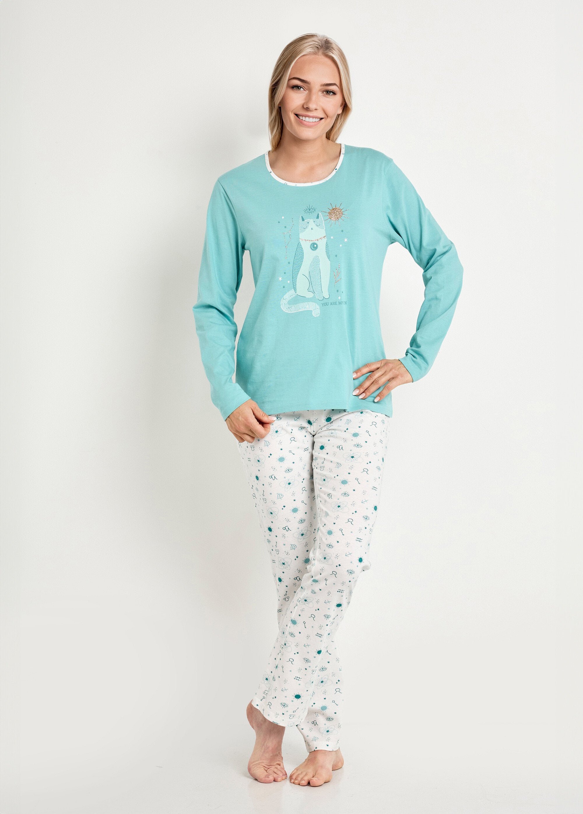 Pyjama_pantalon_manches_longues_coton_Aqua_et_ivoire_FA1_slim