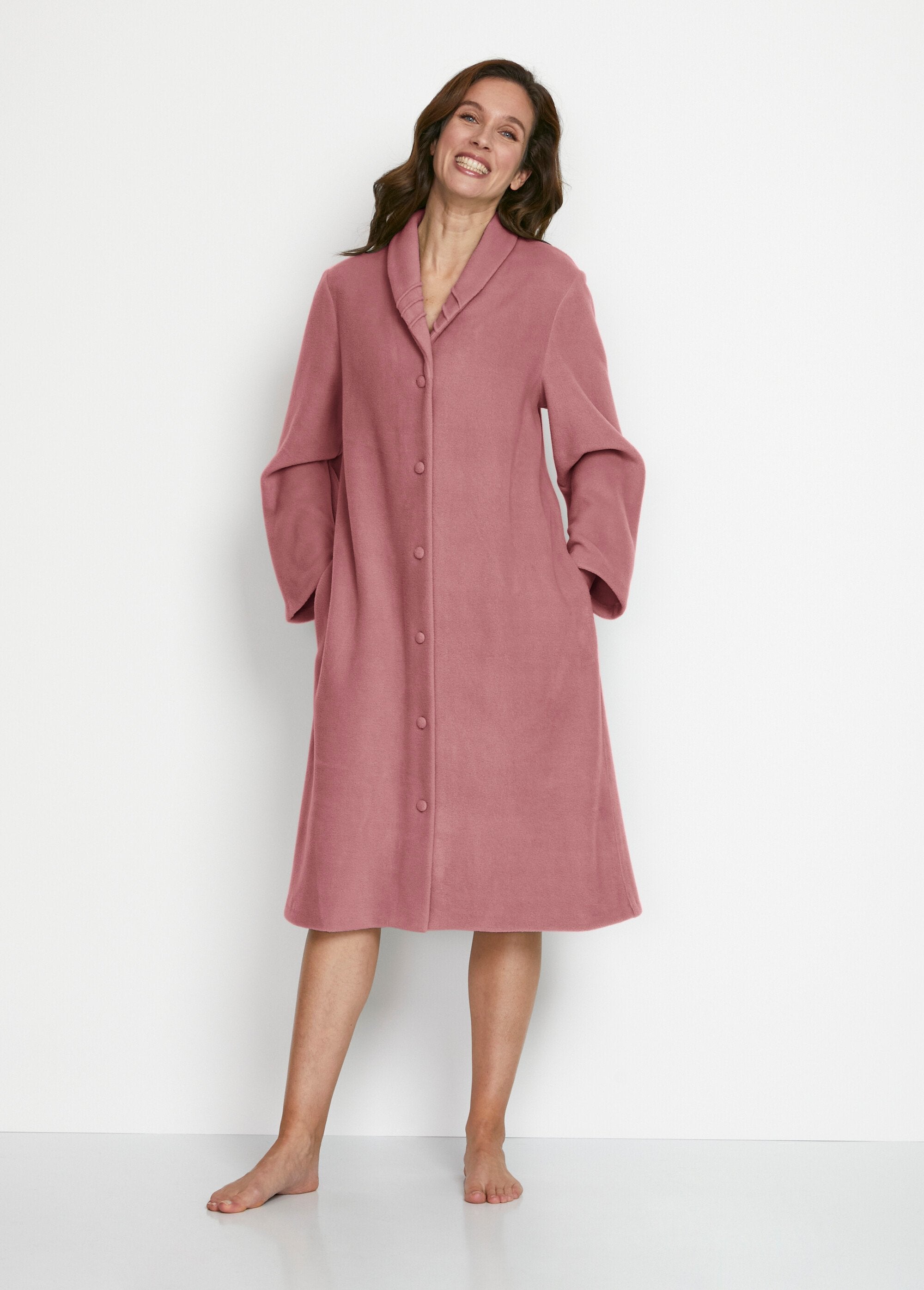 Plain_fleece_dressing_gown_Rosewood_FA1_slim