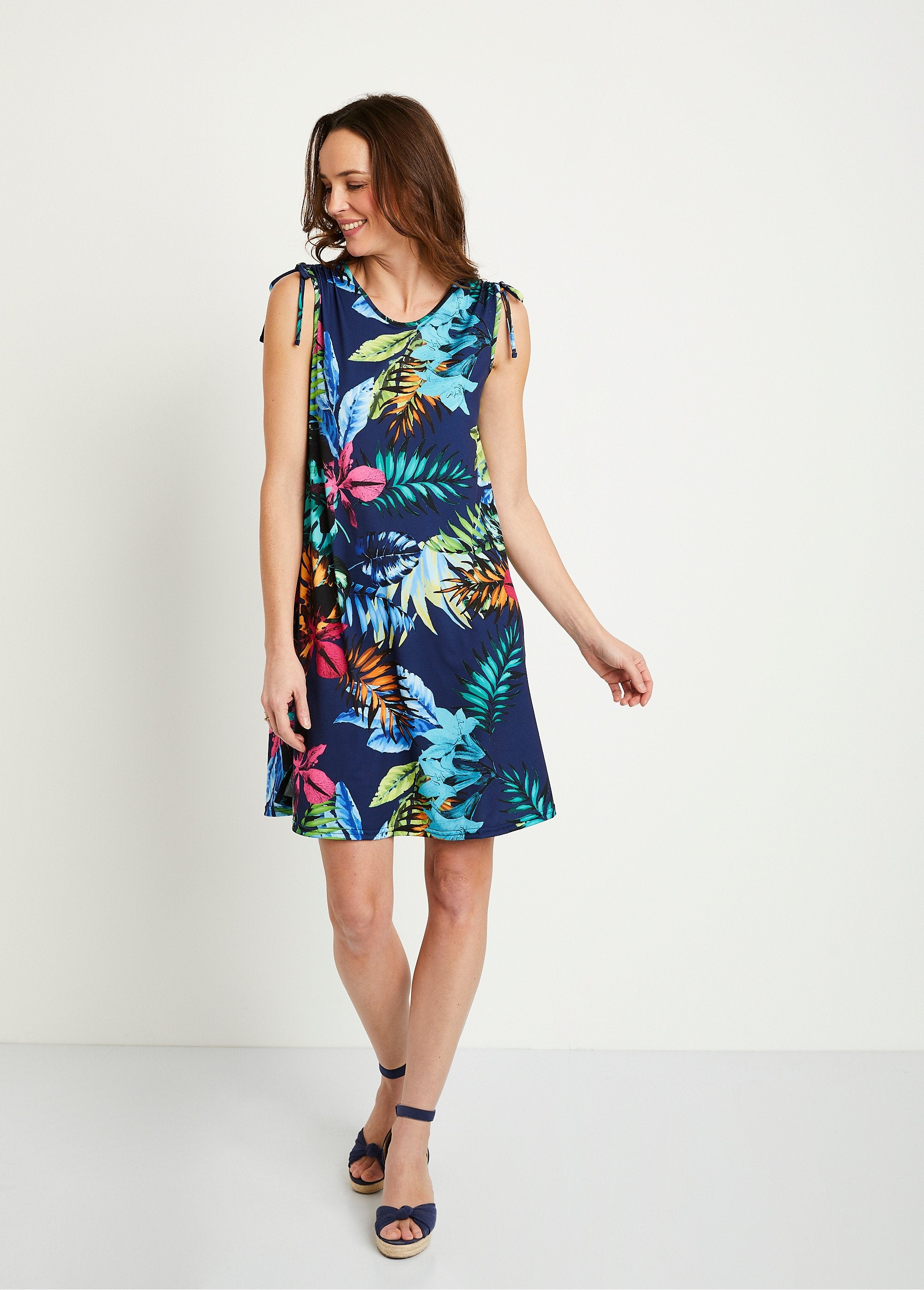 Tropical_print_short_tank_dress_Navy_background_FA1_slim