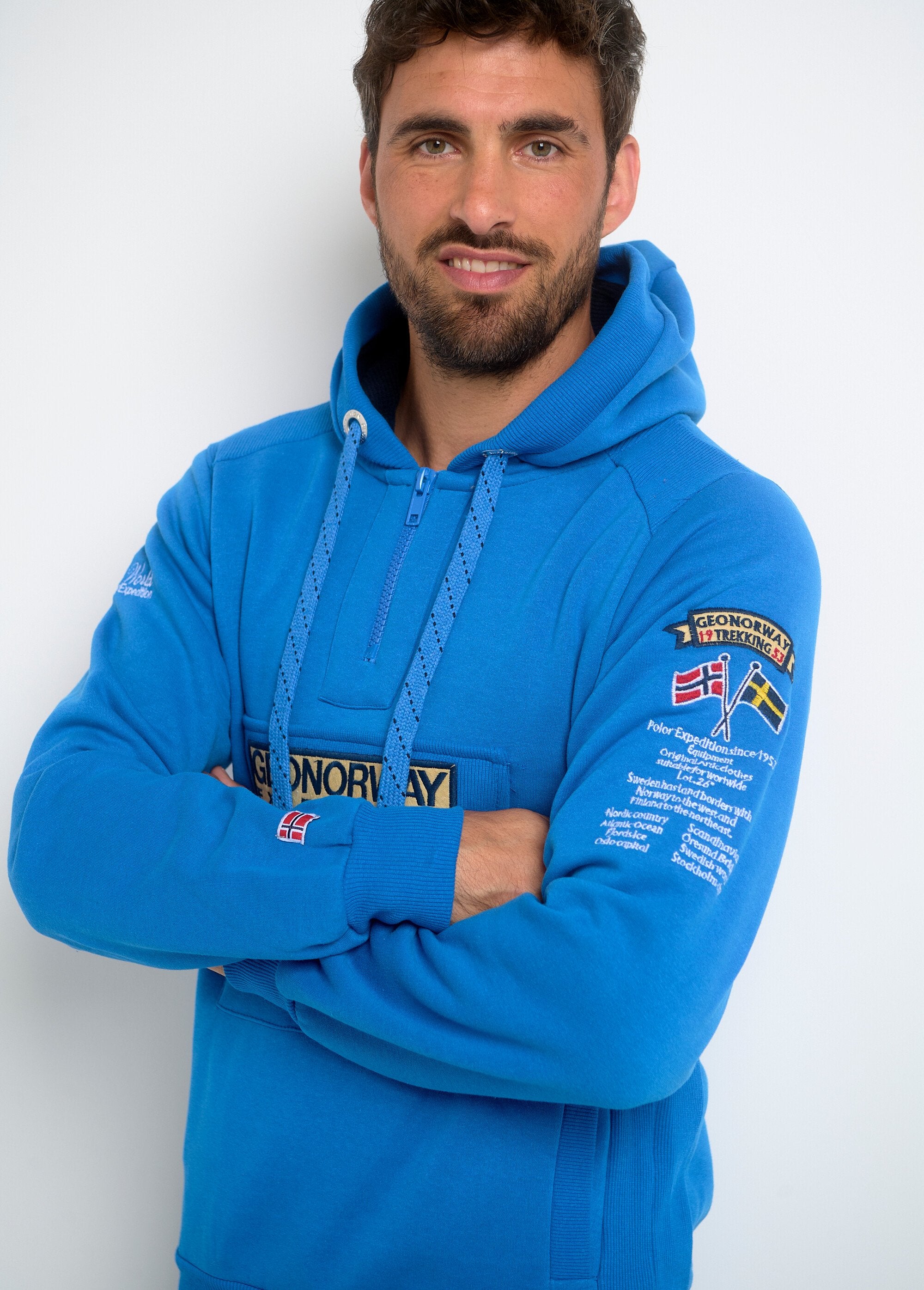 Long_sleeve_half_zip_hoodie_Royal_blue_GA1_slim