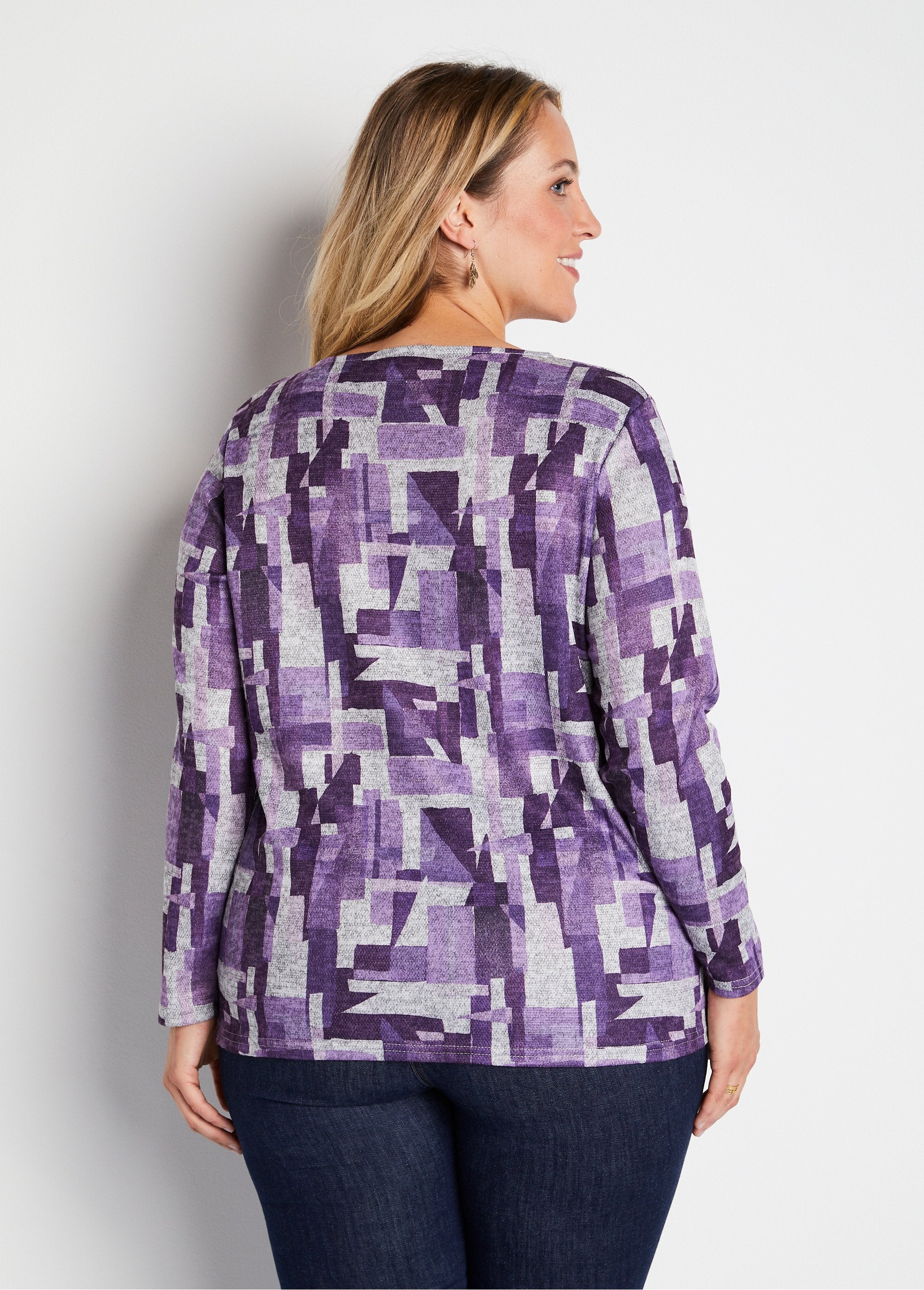 Straight_graphic_print_T-shirt_Blackcurrant_print_DO1_curvy