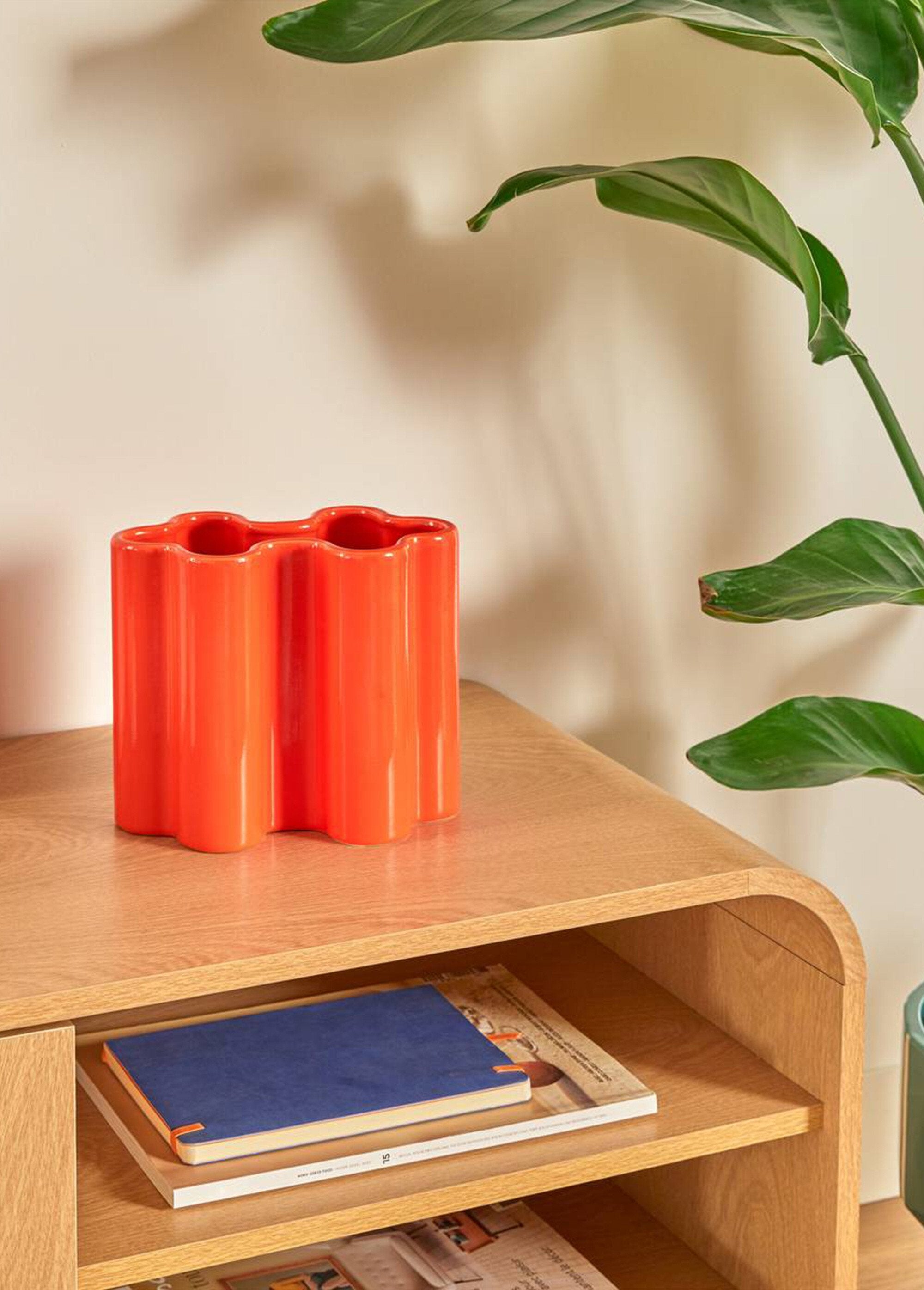 Vase_déco_en_céramique,_forme_puzzle_Orange_SF1_slim